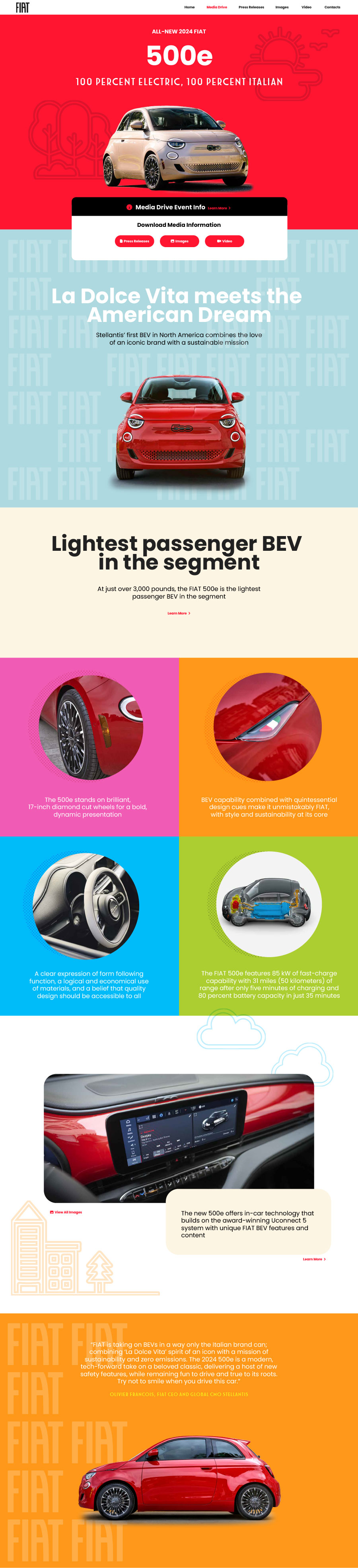 Fiat 500e Full Mockup